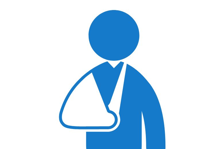 骨折のイラスト