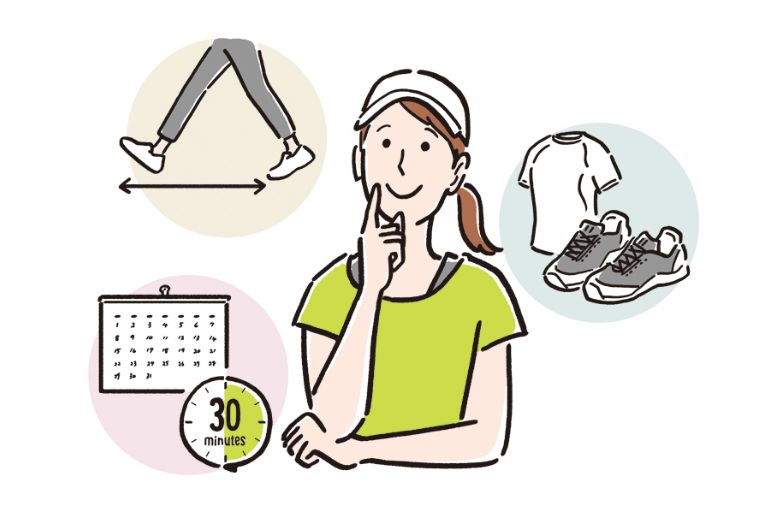 歩くことを意識する