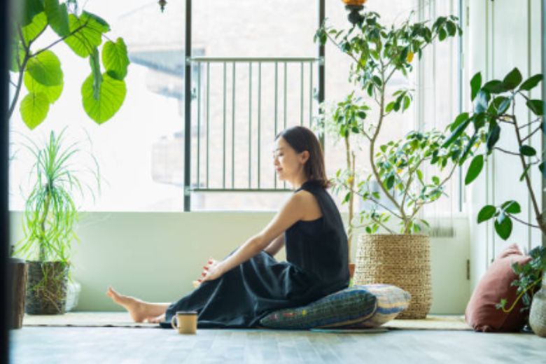 観葉植物のある部屋の画像