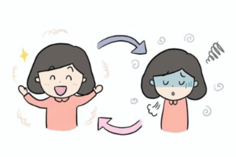 双極性障害のイラスト