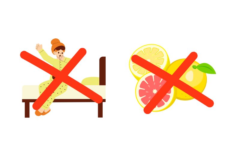 服用の制約のイラスト