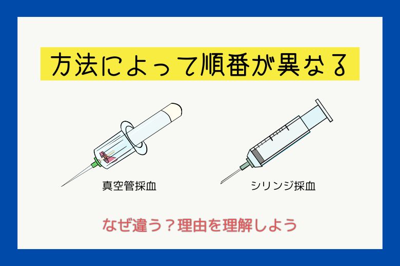 採血方法による順番の違い