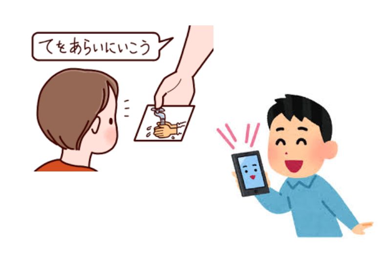 ③ 口頭で伝わりにくい場合は、視覚的な補助を使う