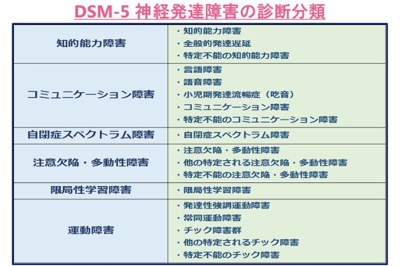 DSM-5（アメリカ精神医学会の診断マニュアル）