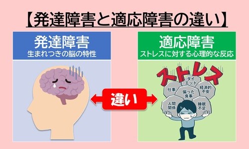 発達障害と適応障害の大きな違い