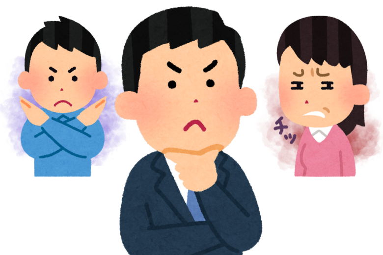1．他者を不快にさせている場合