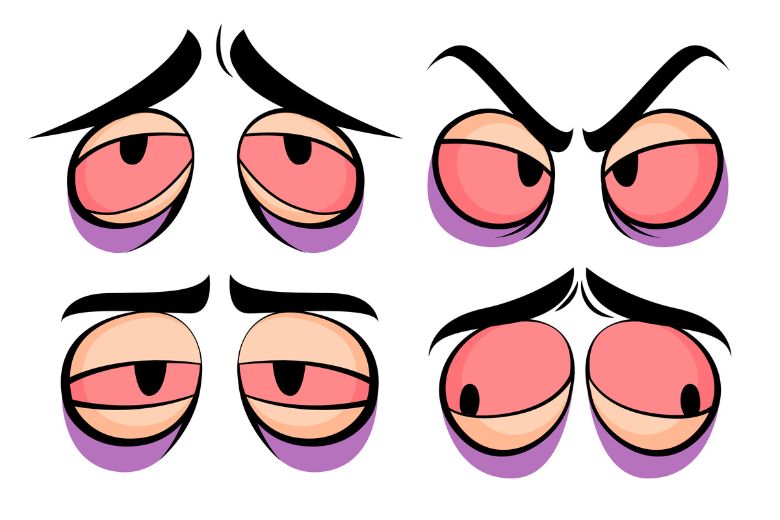 3. 目の下にできる大きなクマ