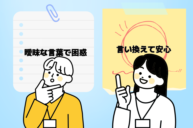 曖昧な言葉を避けるための対策