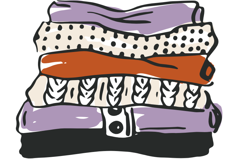 コートのたたみ方 4ステップ