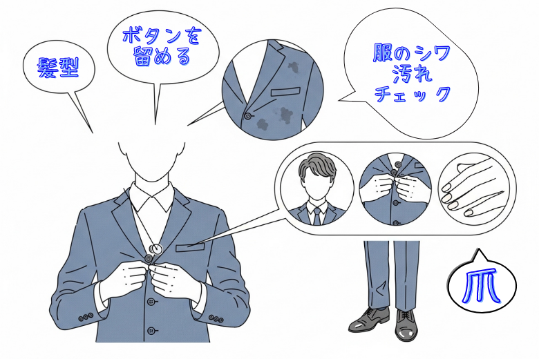 身だしなみ3つのポイント