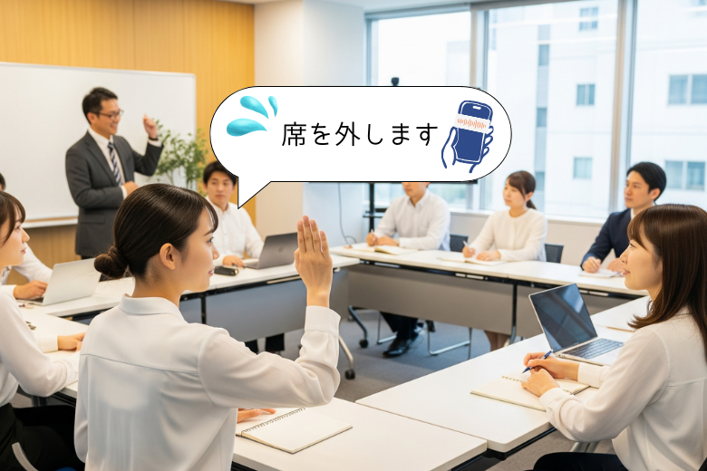 3. 途中退席による進行の中断