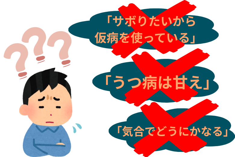 うつ病に対する誤解