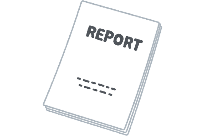 二つ目：レポートは手書き