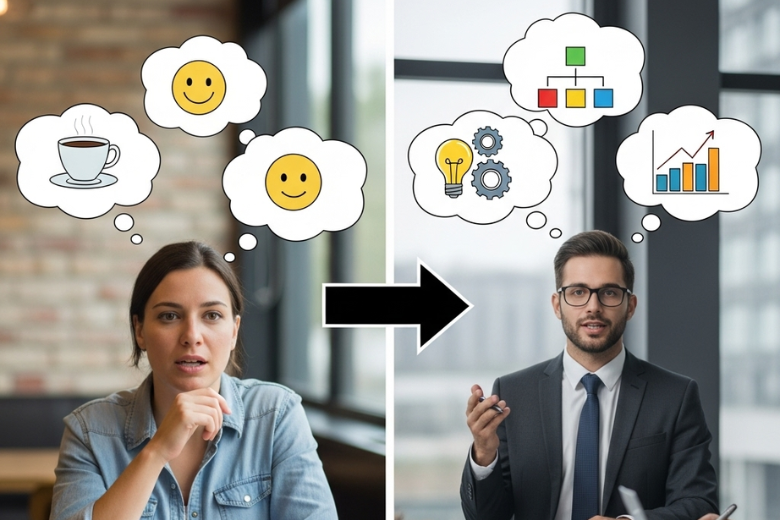 スピーチは仕事に関連付ける