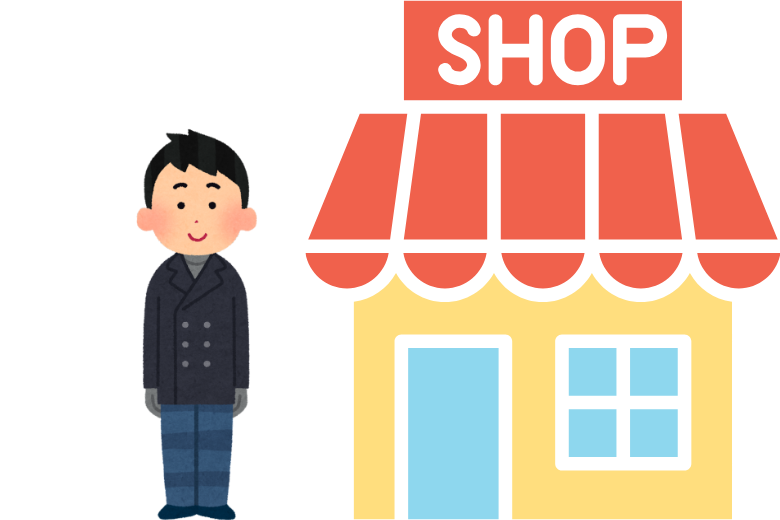 4. コートは建物の外に出てから着る