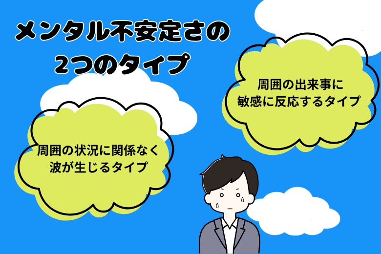 メンタル不安定さの2つのタイプ