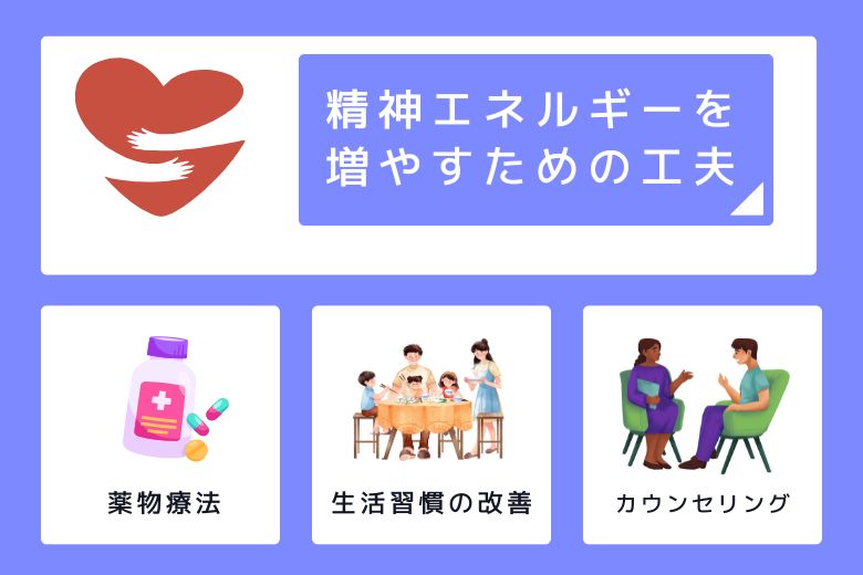 精神エネルギーを増やすための工夫