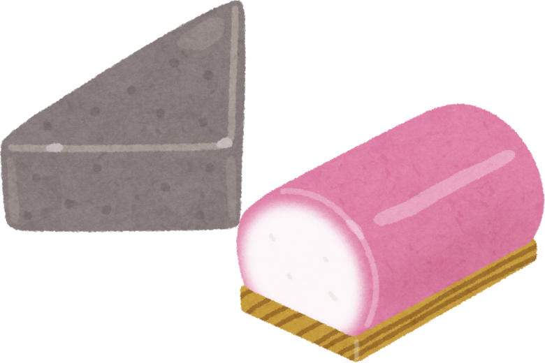 実際の映り方 ― 蒟蒻と蒲鉾の実験