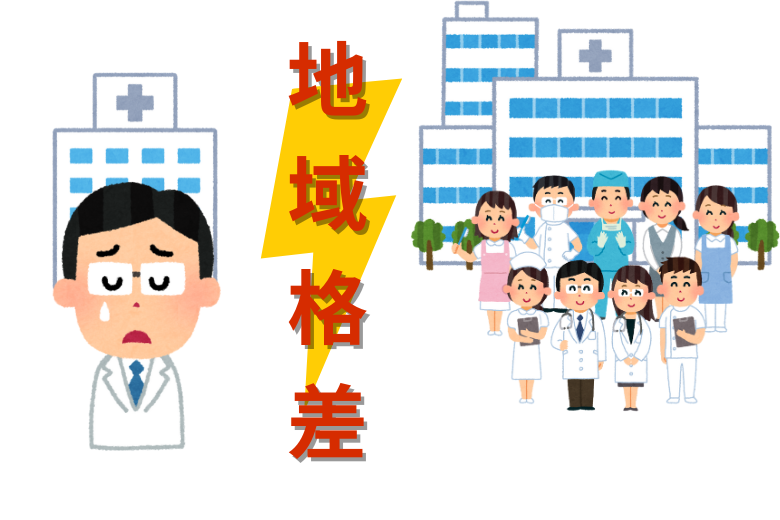 都市部への医師集中と地域格差